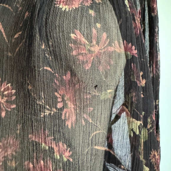 Polo Ralph Lauren - Black Sheer Floral Top - Picture 10 of 10